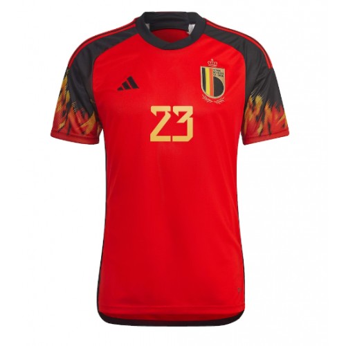Belgien Michy Batshuayi #23 Replika Hjemmebanetrøje VM 2022 Kortærmet